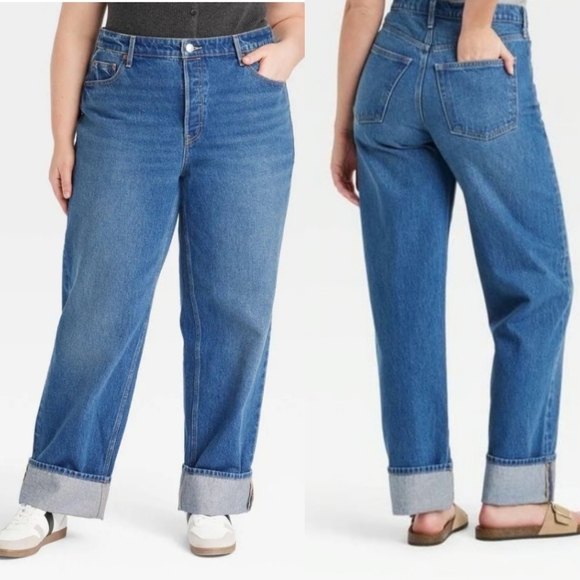 Universal Thread Denim - NWT Universal Thread Mid Rise 90s Baggy Jeans Size Woman's 17